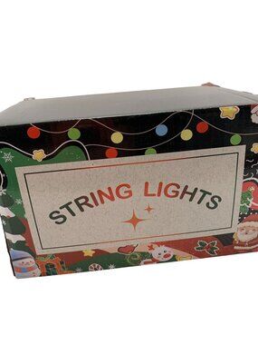 Christmas LED String Lights With Plug For Indoor/Outdoor Use Warm White Bulbs